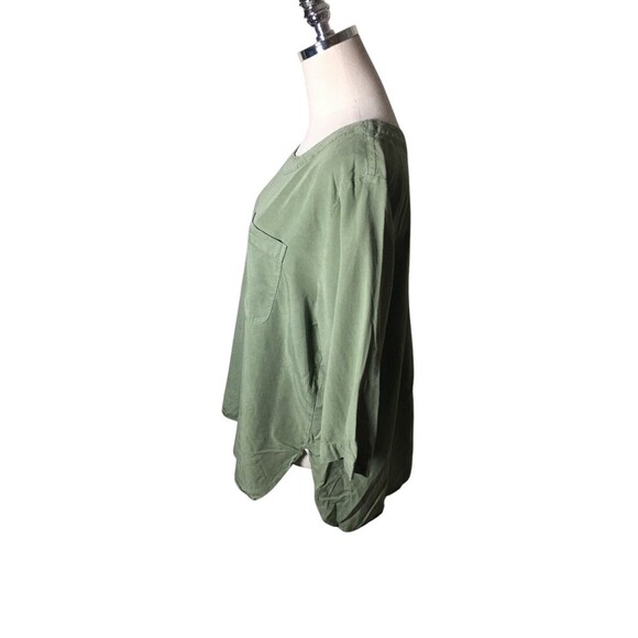 Celtic & Co Top Women's Size 12 Green Short Sleeve Lyocell - Picture 4 of 8